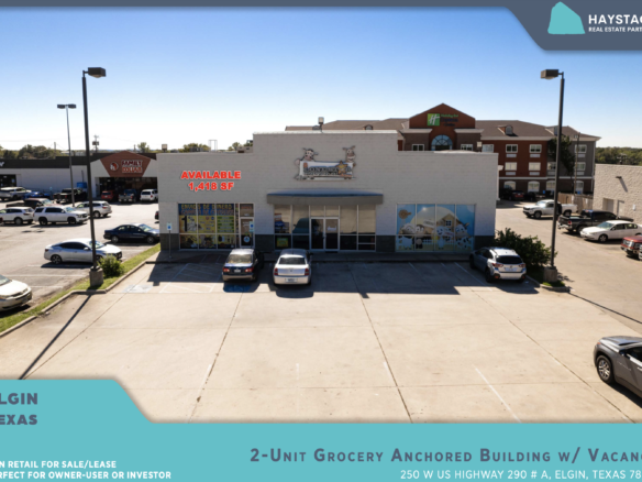 2-Unit Grocery Anchored Building w/ Vacancy – Elgin, TX